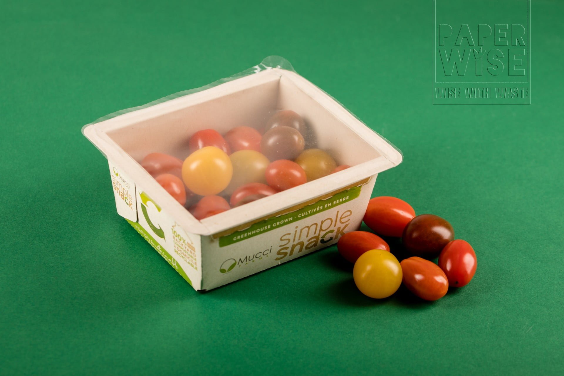 Plastic vrije bio verpakking voor (snack) groente en zacht fruit