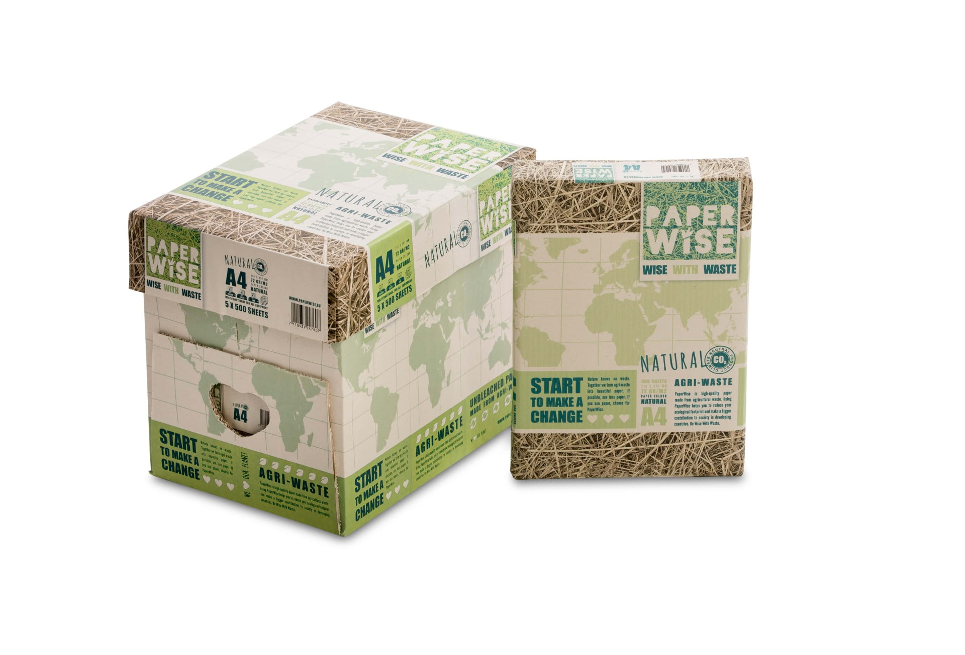 PaperWise Natural CSR copy printing paper A4 72gram wisewithwaste sustainable eco friendly paper office
