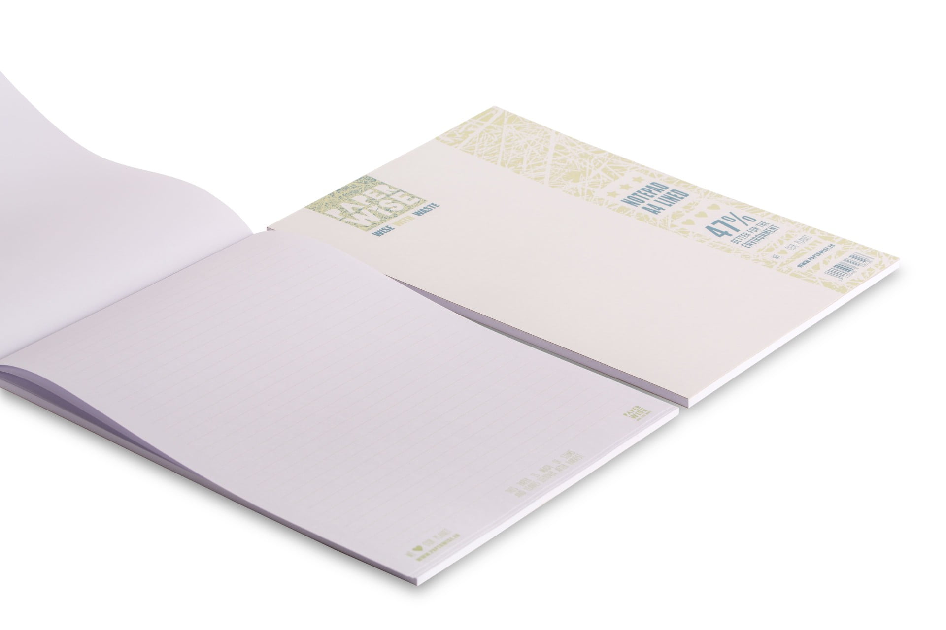 PaperWise sustainable paper notebooks A4 white eco stationery organic writing pad office